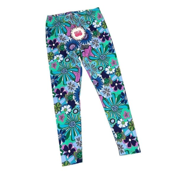 CeliaB Pants - CeliaB Wyvis Stretch Floral Print Leggings Multicolor Women's Size Large